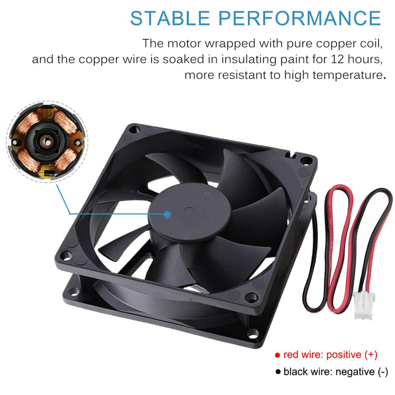  [AUSTRALIA] - GDSTIME 80mm x 80mm x 25mm 24V Brushless DC Cooling Fan