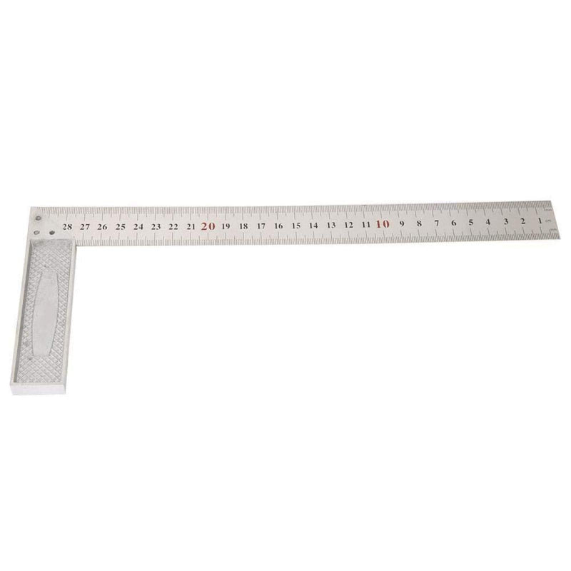  [AUSTRALIA] - L-Shaped Straightedge Ruler 30cm / 12in 90 Degree Straight Edge Ruler Measuring Gauge (Standard)