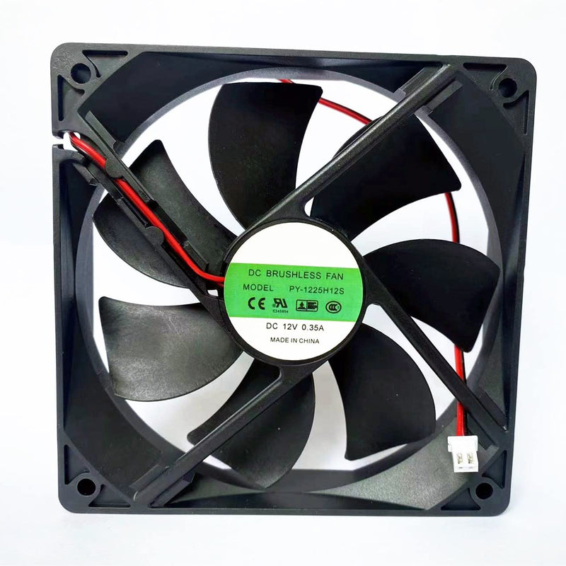  [AUSTRALIA] - for PY-1225H12S DC BRUSHLESS Fan DC12V 0.35A 12CM 2-wire/2-pin