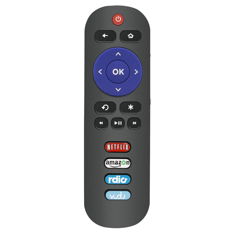 New RC280 Remote Control fit for TCL ROKU TV 32S305 40S305 43S305 49S305 32S321 32S327 32S301 55C803 55P605 55UP13 55US57 65C803 75C803 75C807 28S3750 with 4 Short App Keys Netflix Amazon Radio Vudu - LeoForward Australia