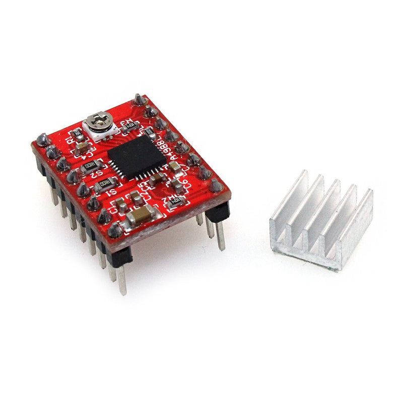  [AUSTRALIA] - BIQU A4988 Compatible StepStick Stepper Motor Diver Module with Heat Sink for 3D Printer Controller Ramps 1.4(Pack of 5pcs)