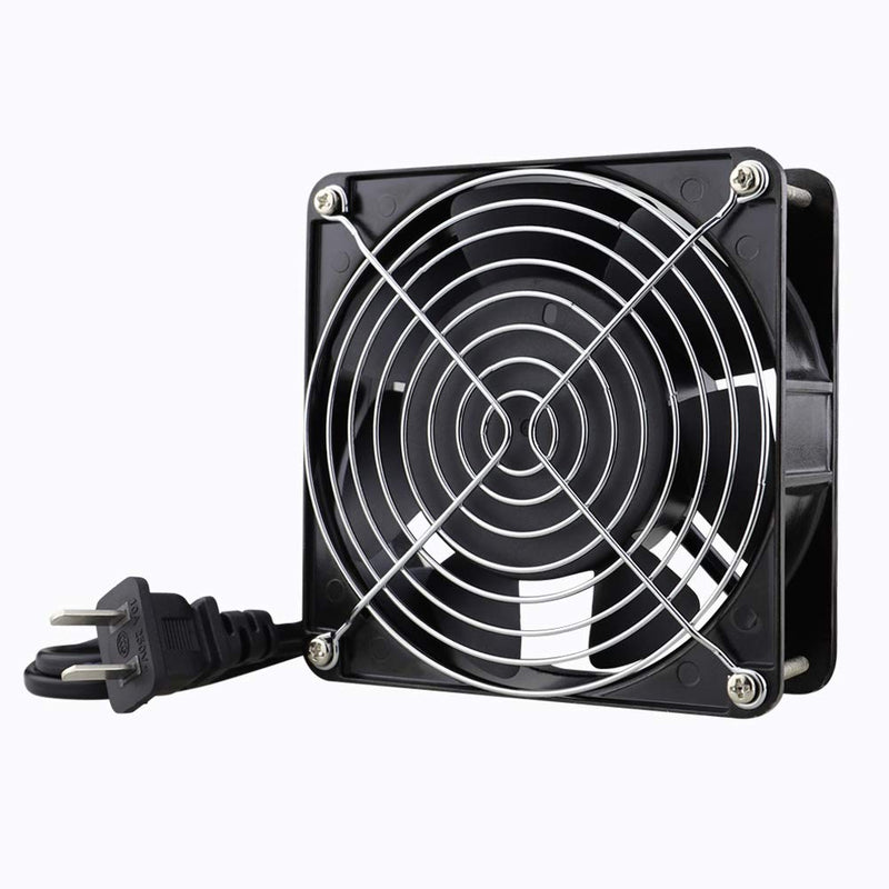  [AUSTRALIA] - Wathai AC 12038 120mm x 38mm 110V 120V Dual Ball Metal Cooling Axial Fan High Airflow AC 120x120x38mm