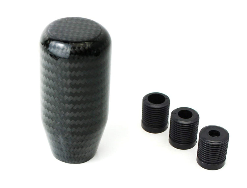  [AUSTRALIA] - iJDMTOY Glossy Black Real Carbon Fiber Shift Knob Compatible With Most Car 6-Speed, 5-Speed, 4-Speed Manual or Automatic, etc