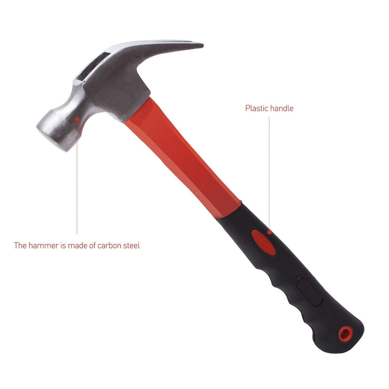  [AUSTRALIA] - Convy GJ-0136 Claw Hammer with Plastic Handle 8oz/ 250G