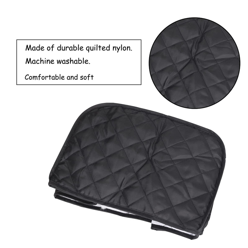  [AUSTRALIA] - Toaster Cover, Quilted Toaster Cover 2 Slice,Kitchen Small Appliance Covers, Toaster Cover Fits for Most Standard 2 slice Toasters, Universal Size Microwave Oven Dustproof Cover Women Gift