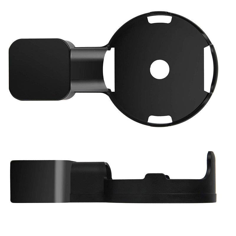  [AUSTRALIA] - Suixing Outlet Wall Mount Holder Hanger for Echo Dot 3rd Gen, A Space-Saving with Cord Management for Smart Speakers Hide Messy Wires Place on Kitchen Bedroom & Bathroom (2pc Black) 2pcs
