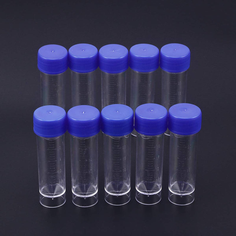  [AUSTRALIA] - Hemobllo sample cups with screw lid samples container without label laboratory medical use 25-30ml 10 pieces