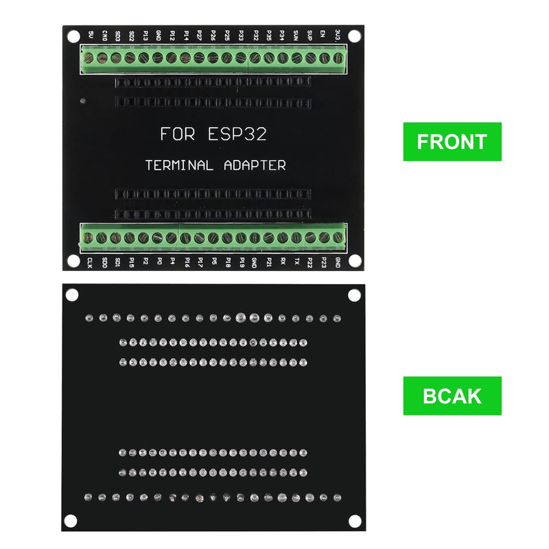  [AUSTRALIA] - 5PCS ESP32 Breakout Board GPIO 1 into 2 Compatible with 38 Pins ESP32S ESP32 Development Board 2.4 GHz Dual Core WLAN WiFi + Bluetooth 2-in-1 Microcontroller ESP-WROOM-32 Chip for Arduino