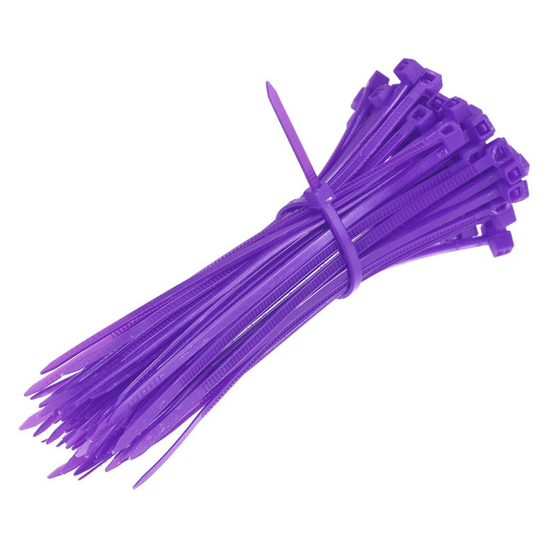  [AUSTRALIA] - uxcell Nylon Cable Ties 4 Inch Self-Locking Zip Ties 0.09 Inch Width Purple 100pcs