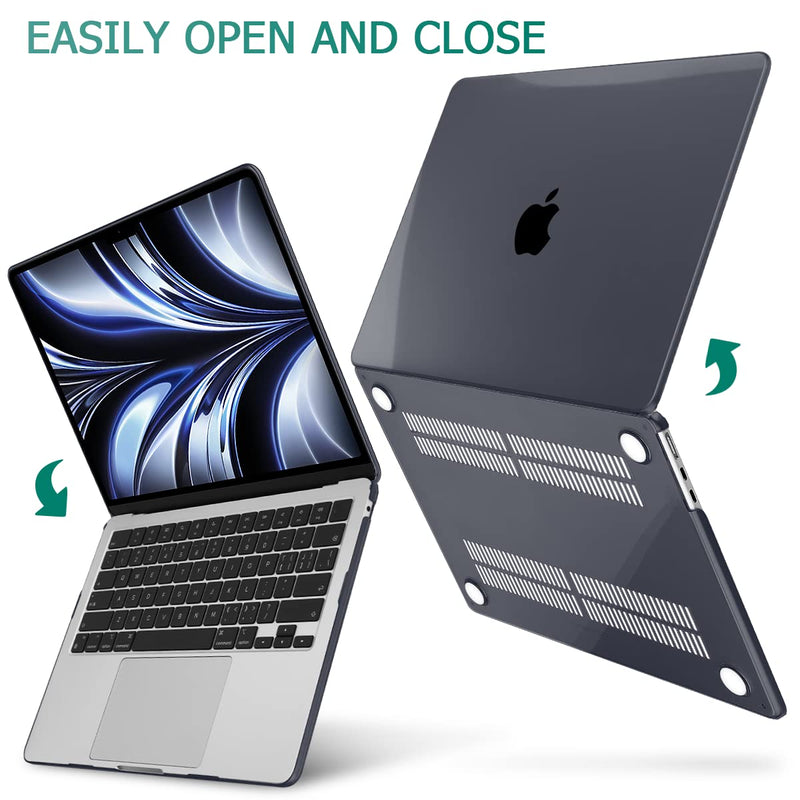  [AUSTRALIA] - May Chen Compatible with [2022 Newest Release] MacBook Air 13.6 Inch Model A2681, Plastic Hard Shell Case for MacBook Air 13 inch Apple M2 Clip with Liquid Retina Display Fits Touch ID, Crystal Black