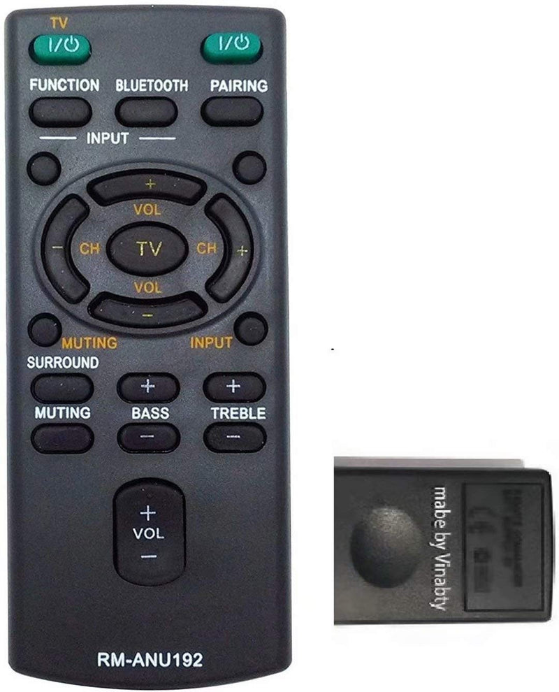 RM-ANU192 Replaced Remote fit for Sony Sound bar Remote Control RM-ANU192 SUB for RM-ANU191 HT-CT60BT SA-CT60BT SS-WCT60 SS-WCT60 HT-CT60 SACT60 - LeoForward Australia