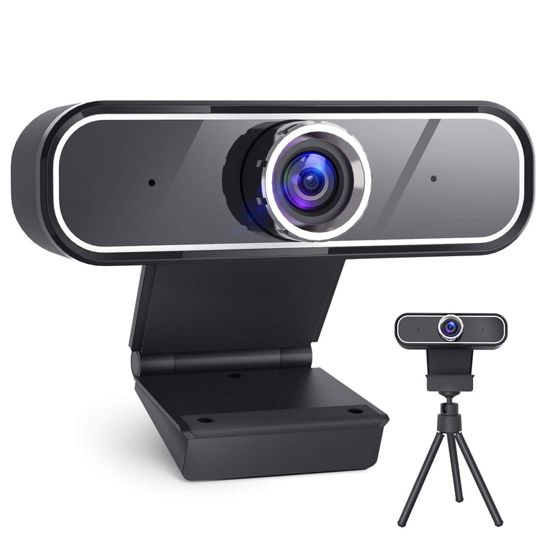  [AUSTRALIA] - 2K Webcam with Microphone for Desktop,Web Camera Computer Camera with Tripod, USB Streaming Webcams for PC, Laptop, Desktop, Video Camera for Computer,Mac Windows Grey