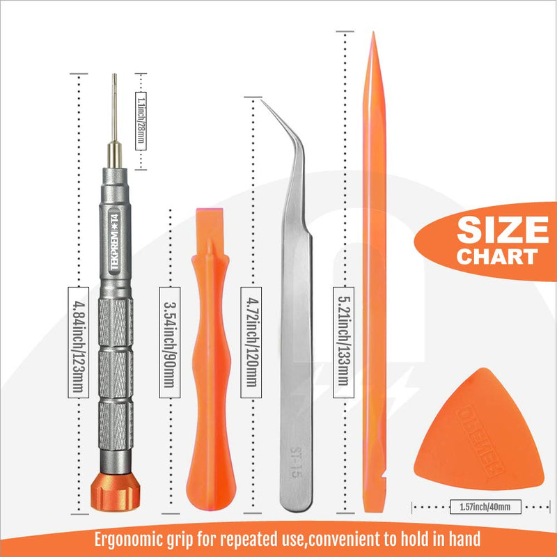  [AUSTRALIA] - TEKPREM 10 in 1 Torx Screwdriver Set with T4 T5 T6 T8 T9 T10 Torx Security Set,Small Precision Torx Repair Kit for Apple,Macbook,Mac mini,Xbox one Xbox360 Controller,PS3,PS4,Computer and Pocket Knives