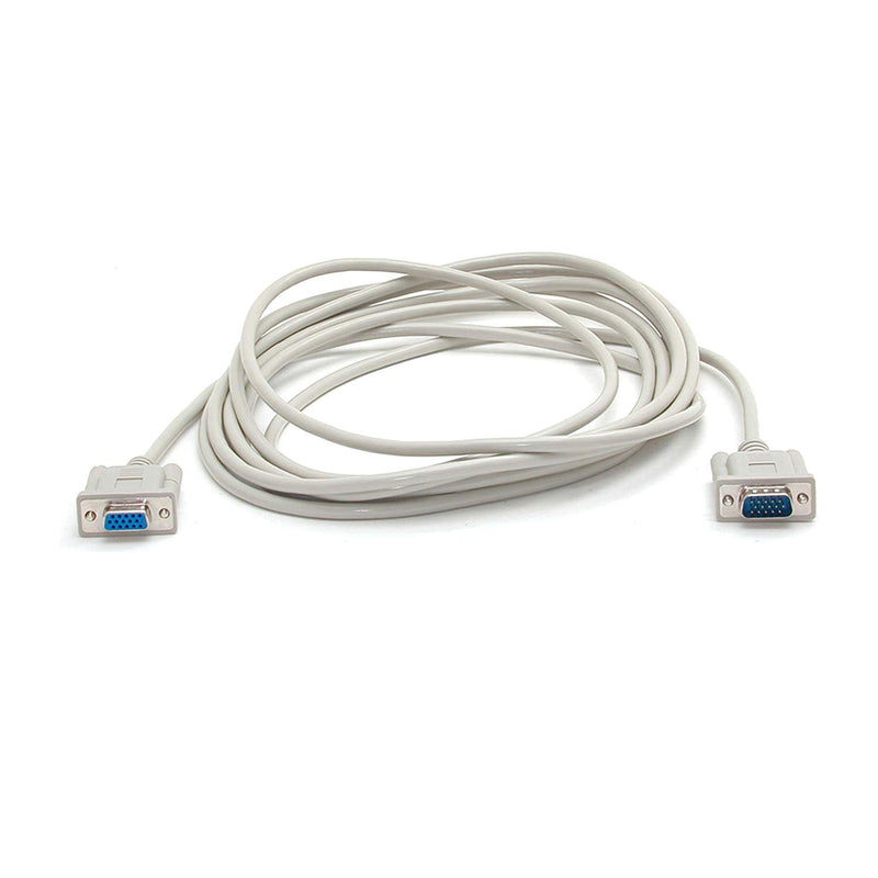  [AUSTRALIA] - StarTech.com 15 ft VGA Monitor Extension Cable - HD15 M/F - Supports resolutions up to 800x600 (MXT105) Gray Without CE