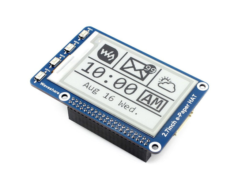  [AUSTRALIA] - 2.7inch E-Ink Display HAT E-Paper Screen LCD Module 264x176 Resolution SPI Interface with Embedded Controller for Raspberry Pi/Arduino/STM32/Jetson Nano 2.7inch E-Ink Display HAT
