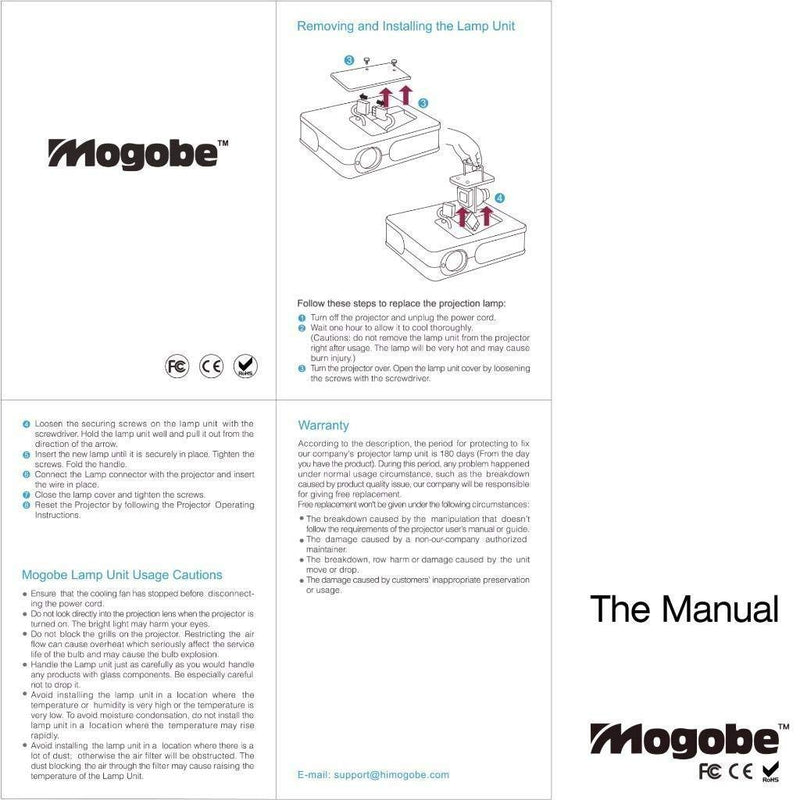  [AUSTRALIA] - Mogobe for ELPLP69 Replacement Projector Lamp with Housing for 5020UB Projector (Economic)