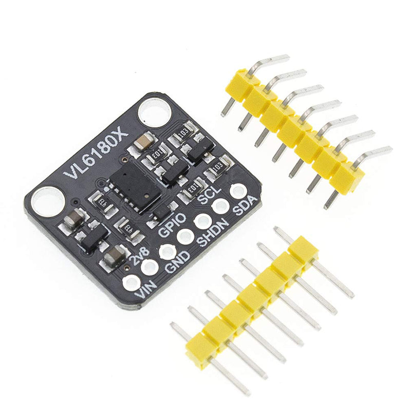  [AUSTRALIA] - HiLetgo 2pcs VL6180 VL6180X Range Finder Optical Ranging Light Sensor Module Gesture Recognition Sensor I2C Interface 3.3V 5V Emitter Ambient Light Sensor