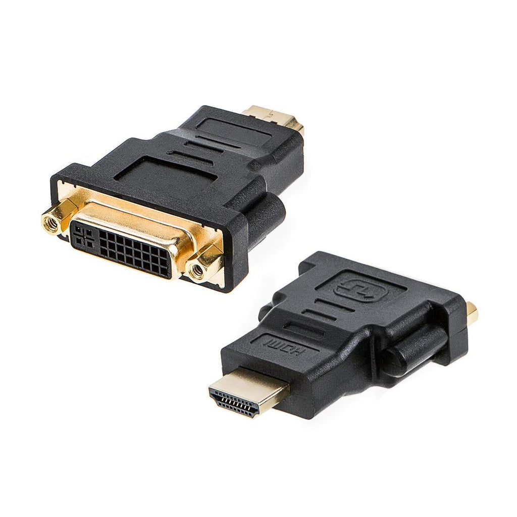  [AUSTRALIA] - HDMI to DVI Adapter , Gold Plated 1080P HDMI Male Video to DVI Female Port Bi-Directional DVI-D (24+1) Converter Adapter Connector for HDTV, Plasma, DVD and Projector (5 of Pack) HDMI to DVI