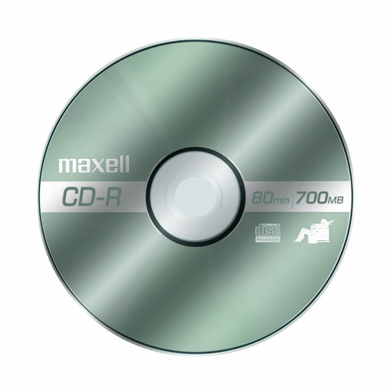 Maxell MAX648210 CD Recordable Media, CD-R, 40x, 700 MB, 10 Pack Slim Jewel Case 10-pack (with jewel case) CD Disc - LeoForward Australia