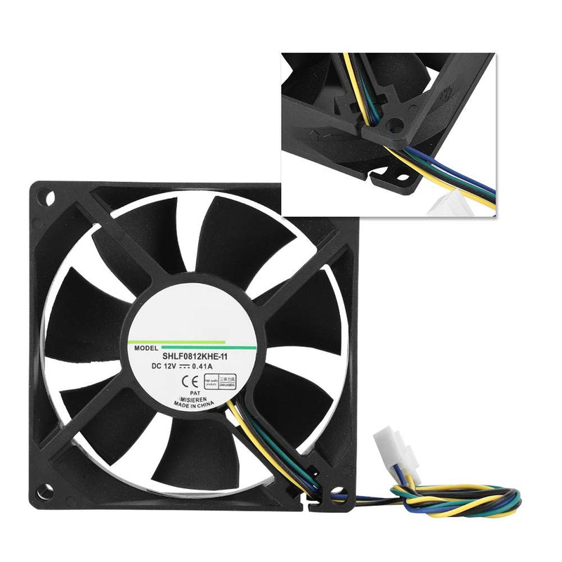  [AUSTRALIA] - Computer CPU Cooling Fans, DC 12V Computer Fans,80 mm 4 Pin Dual Ball Bearing Computer Case Fans,Ultra Low Noise Cooler Silent Cooler,Support PWM Temperature Control