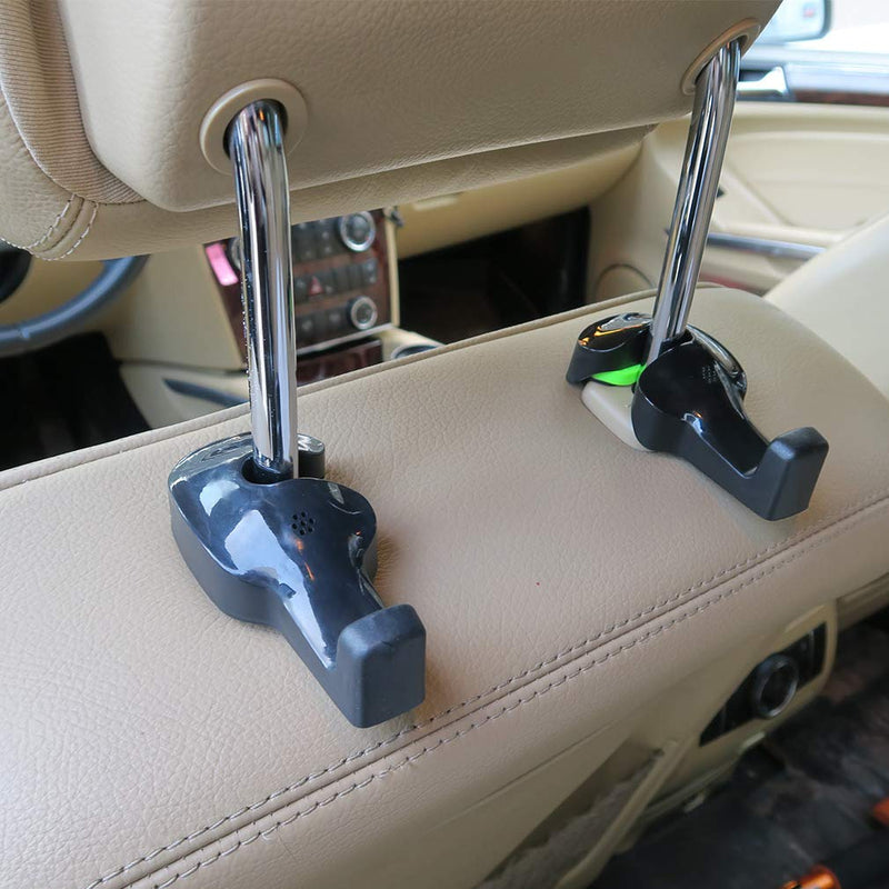  [AUSTRALIA] - Evelots Car Headrest Seat Hooks-Purse/Grocery Bag-Super Strong Rubber Grip-Set/4 Set of 4