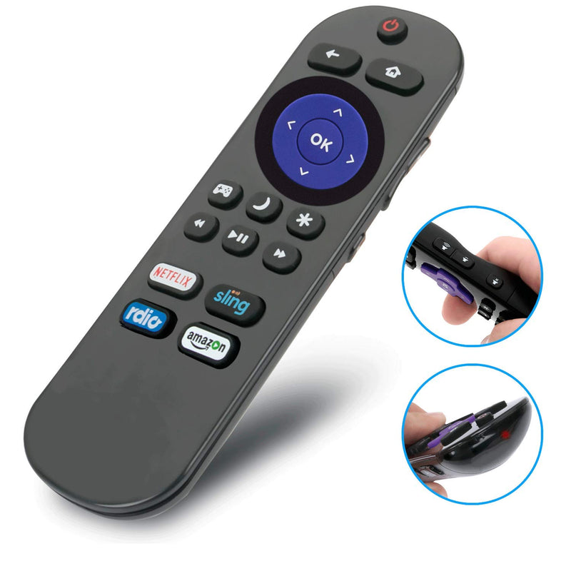 New Replacement HTR-R01 Remote Control Fit for Haier Roku TV 32E4000R 43E4500RA 49E4500RA 55E4500R 55E4500RB 43E4500RB 49E4500RB 55E4500RA 43E4500R 49E4500R 32E4000RA with Netflix Sling Rdio Amazon - LeoForward Australia