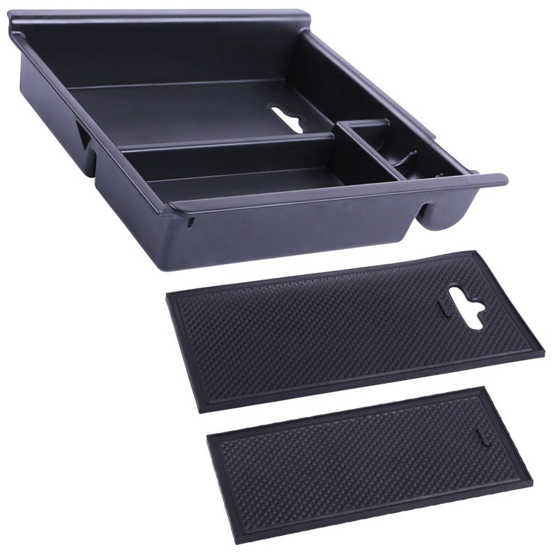  [AUSTRALIA] - JDMCAR Compatible with Tacoma 2016-2019 2020 Center Console Organizer Insert ABS Black Materials Tray, Armrest Box Secondary Storage