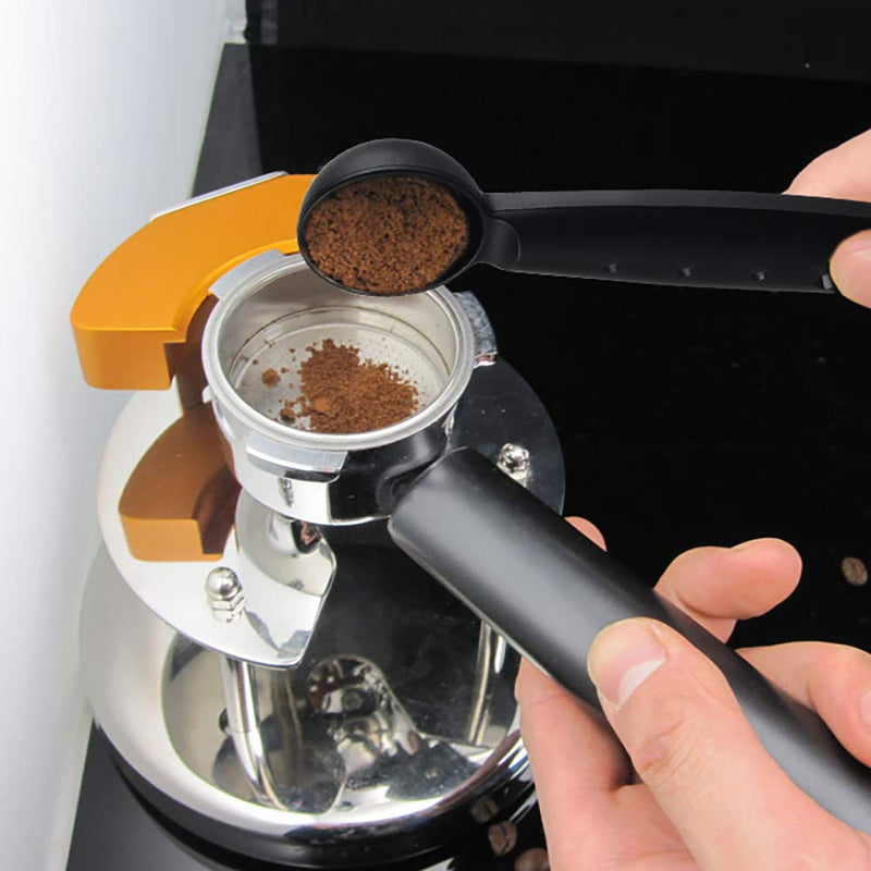  [AUSTRALIA] - Coffer Tamper, Multifunctional Espresso Tamper with 10g Measuring Spoon, Coffee Tamping Tool for Barista Coffee Bean Press Coffee Grind Pressing (49mm) 49mm Tamper with Scoop