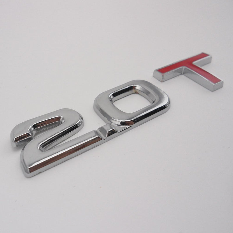 Manso New 2.0T 2.0 T Turbo Metal Trunk Emblem Badge Decal Sticker fit for Audi Ford Hyundai - LeoForward Australia
