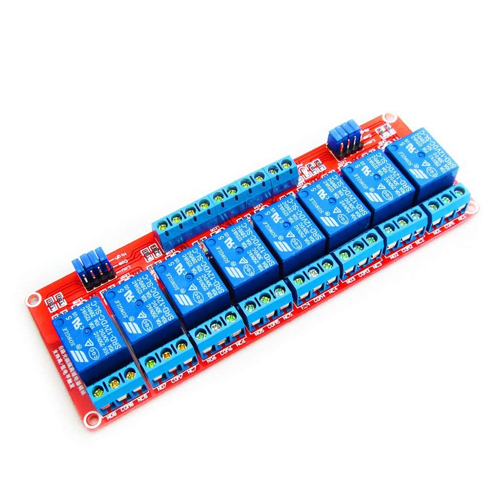  [AUSTRALIA] - Hailege 12V 8 Channel Relay Module With OPTO-Isolated High And Low Level Trigger 8 Ways Relay Switch Module