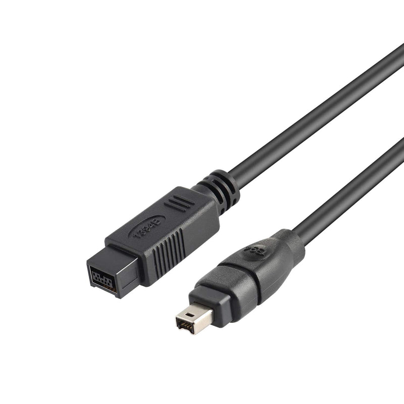  [AUSTRALIA] - Pasow FireWire Cable 9 Pin to 4 Pin IEEE 1394 Firewire 800/400 Cable 6 Feet