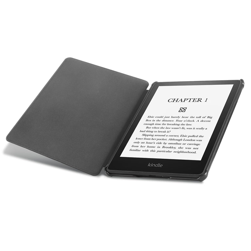  [AUSTRALIA] - CoBak Kindle Paperwhite Case with Stand - Durable PU Leather Cover with Auto Sleep Wake, Card Slot, Hand Strap Feature - Fits Kindle Paperwhite 11th Generation 6.8" and Signature Edition 2021 Released **Budding