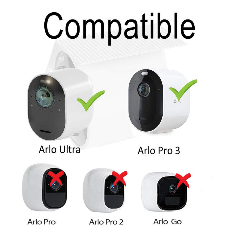  [AUSTRALIA] - HOLACA Weatherproof Silicone Skin(3 pcs) for Arlo Ultra 4K Arlo Ultra 2 Arlo Pro 3,Arlo Pro 4 Sunproof Silicone Case Cover- Anti-Scratch Protective Cover - Extra Protection (Black) Black