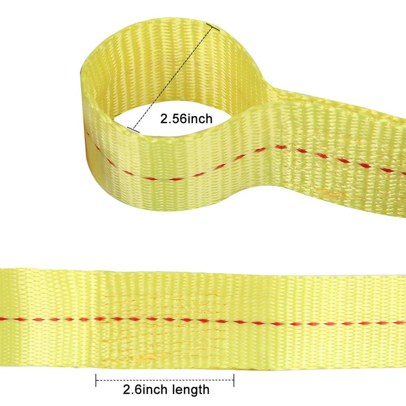  [AUSTRALIA] - XSTRAP STANDARD 2PK 1-3/4''x 8FT Tow Straps with Loop Ends, Lifting Sling Web Strap