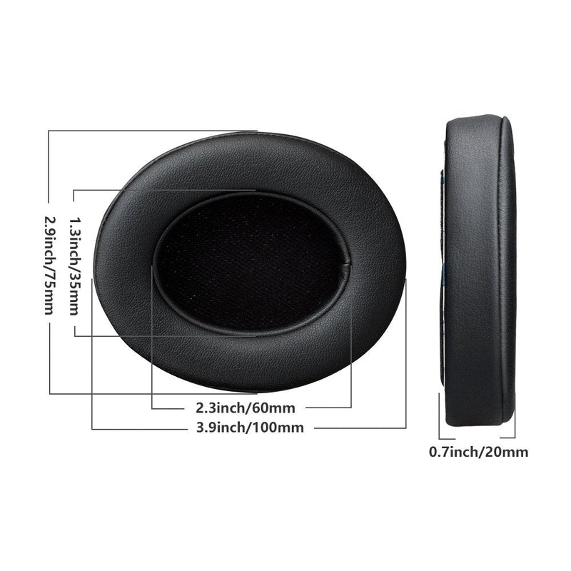  [AUSTRALIA] - AURTEC Professional Beats Studio Replacement Earpads Cushion Compatible with Beats Studio 2.0 & 3 Wired/Wireless with Soft Protein Leather/Noise Isolation Memory Foam/Strong Adhesive Tape Black