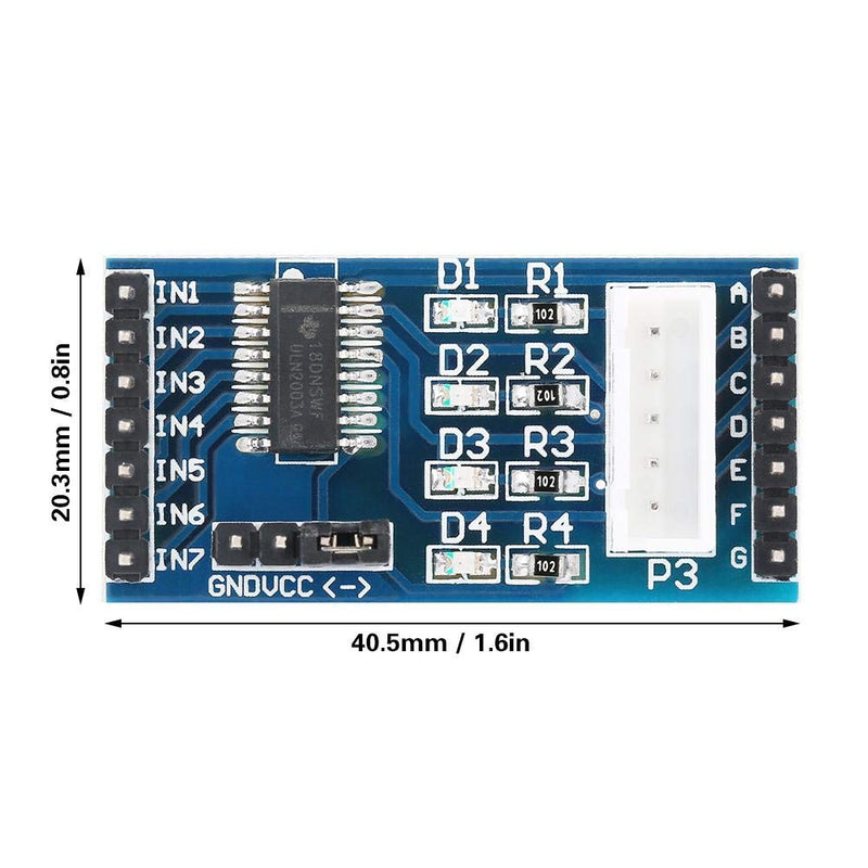  [AUSTRALIA] - Akozon Motor Driver Module 5pcs ULN2003 Stepper Motor Driver Board 5-12V Driver Motor Board Stepper Motor