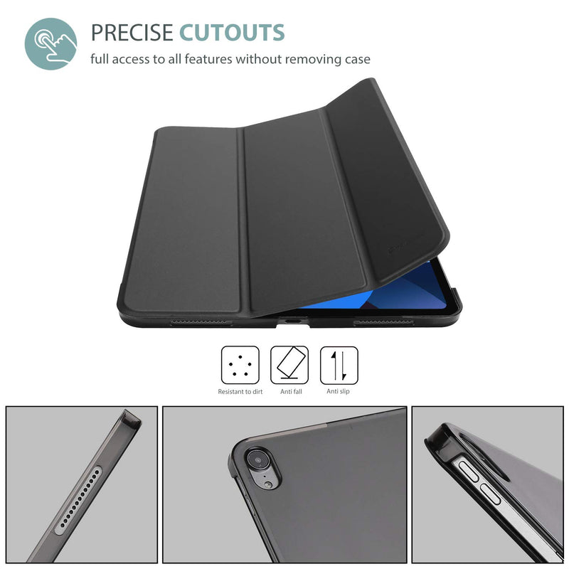  [AUSTRALIA] - ProCase iPad Air 4 Case 10.9 Inch 2020 iPad Air 4th Generation Case A2316 A2324 A2325 A2072, Slim Stand Hard Back Shell Protective Smart Cover Cases for iPad Air 10.9" 4th Gen 2020 -Black Black