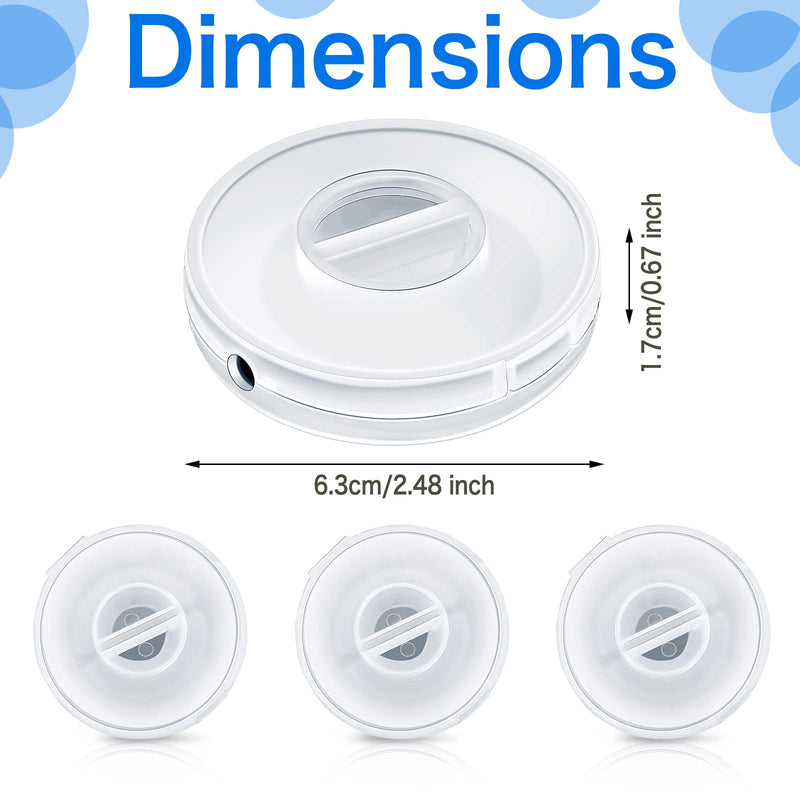  [AUSTRALIA] - 9 Pcs Charging Cord Organizer Portable Charger Cord Holder Round Storage Cable Winder Retractable Cable Management Flexible USB Cable Reel for Home Office Classroom, Transparent
