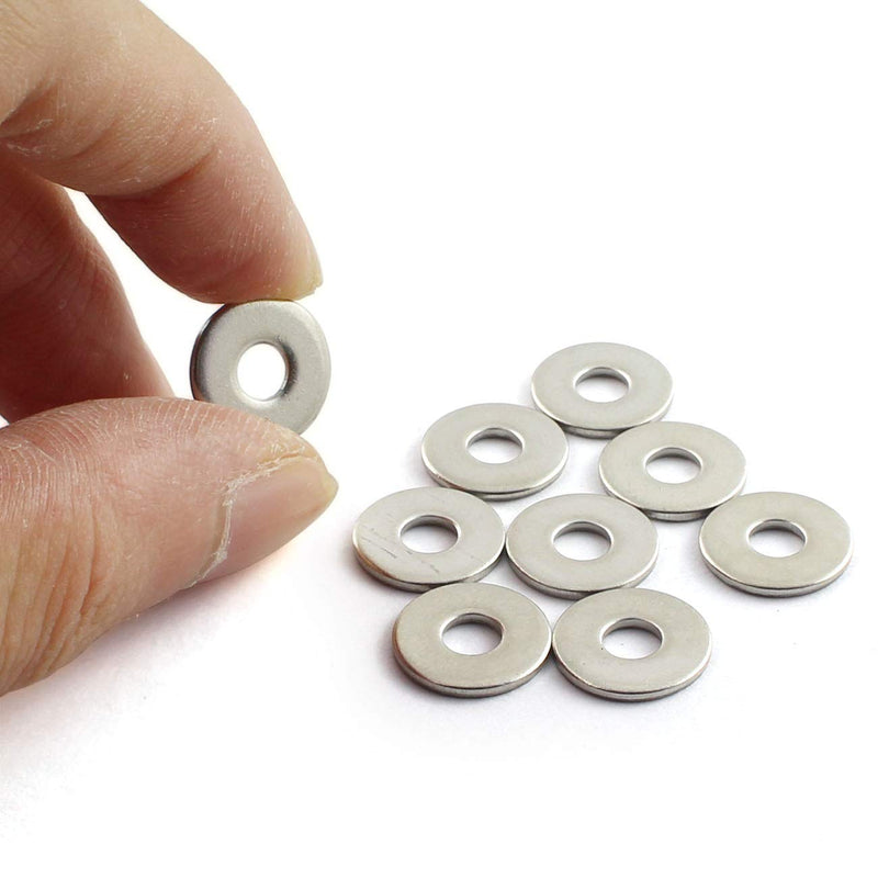  [AUSTRALIA] - PZRT 40pcs M3 304 Stainless Steel Flat Washer Adjustment Hardware Fitting Accessories Metal Gasket for Bolts & Screws