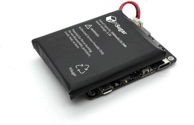  [AUSTRALIA] - Pisugar S Pro Portable 5000 mAh UPS Lithium Battery Power Module Power Supply for Every Raspberry Pi 3B/3B+/4B Model Accessories handhold