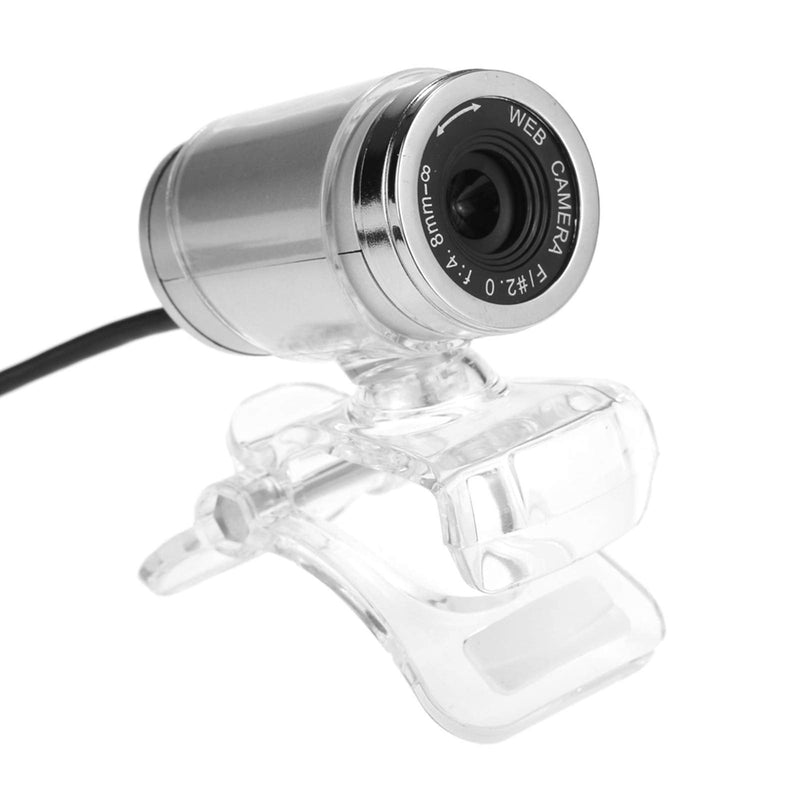  [AUSTRALIA] - Docooler USB HD Camera Web Cam with MIC Clip-on 360 Degree for Desktop Skype Computer PC Laptop Transparent
