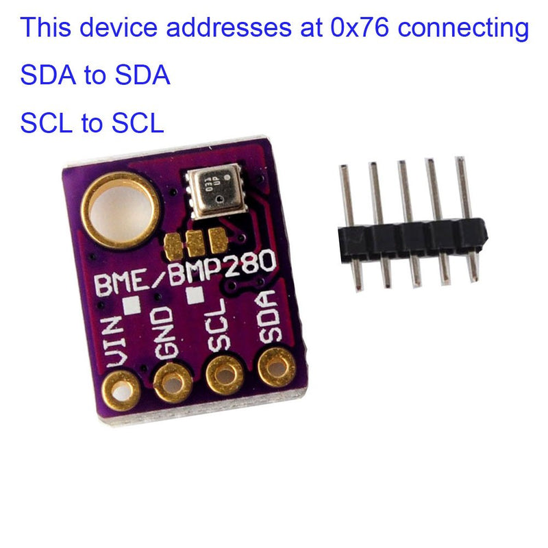  [AUSTRALIA] - DIYmall BME280 Humidity Temperature Sensor Barometric Pressure Sensor Module with IIC/I2C for Arduino GY-BME280-5V Pack of 1pc