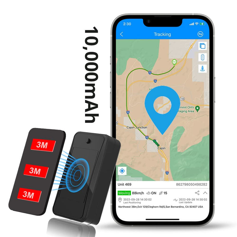  [AUSTRALIA] - Lncoon GPS Tracker- 4G LTE Real-Time GPS Tracking Device, IP65 Weatherproof Magnet, 35 Days Long Trip Tracking For Vehicles, Asset, Fleet, Car Rental, Motorcycle,Luggage,Multiple Alerts for Anti-Theft