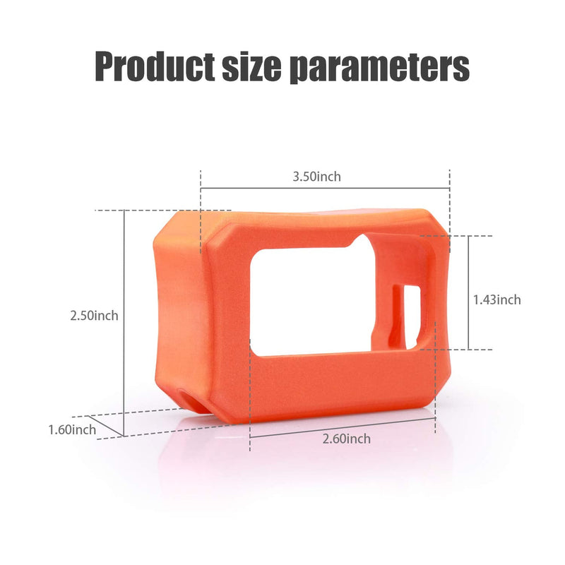  [AUSTRALIA] - Treabow Floaty for GoPro Hero 9 - Float Housing Case Cover for Camera Anti-Sink Floating Accessory - Orange