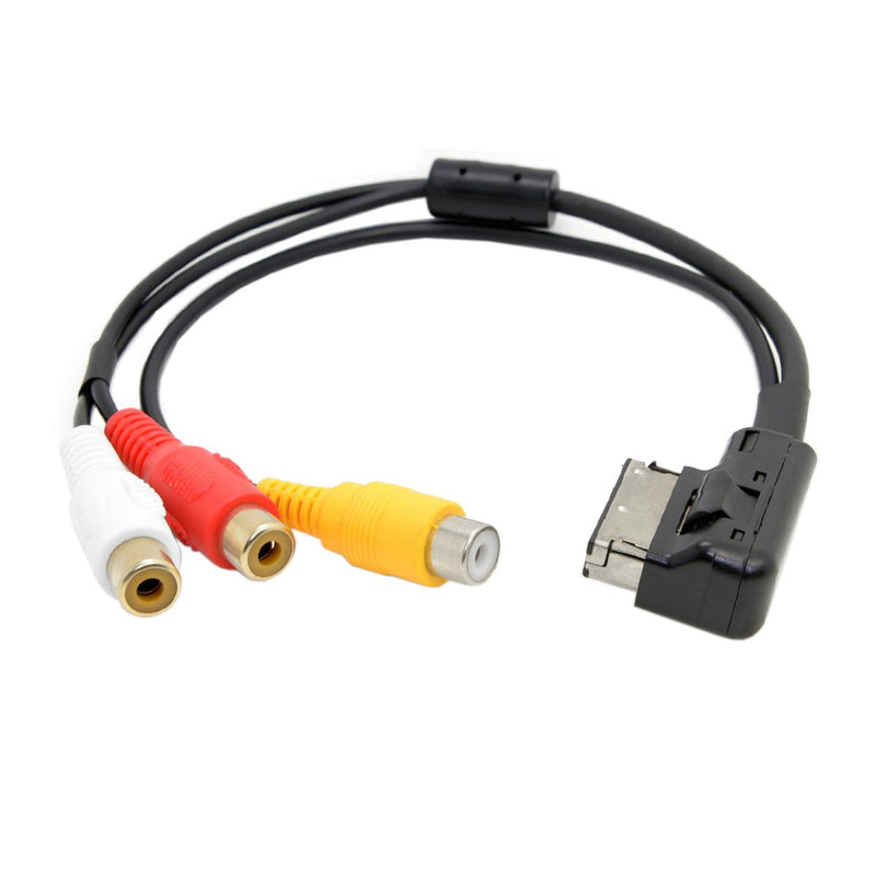 Cablecc AMI MMI to 3 RCA Audio Video Cable Female DVD Video and Audio Input Cable for Audi A1 A7 A8 VW Car - LeoForward Australia