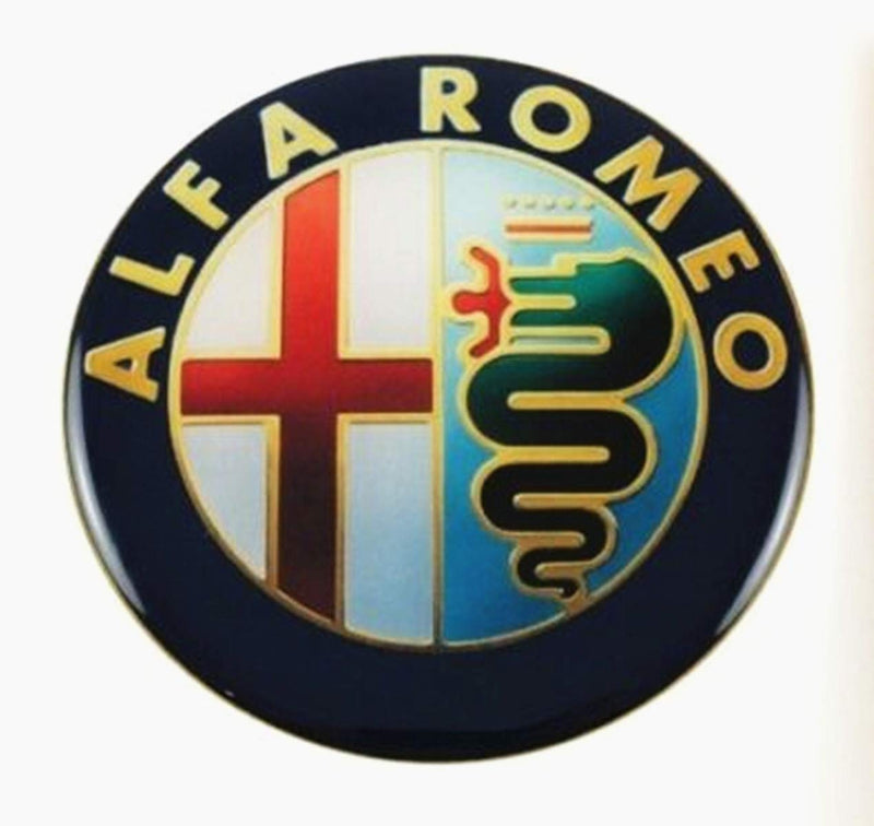 TKXT 65mm Alfa Romeo Car Emblem Badge Sticker Wheel Hub Caps Center Cover Badge Sticker 4 Pcs - LeoForward Australia