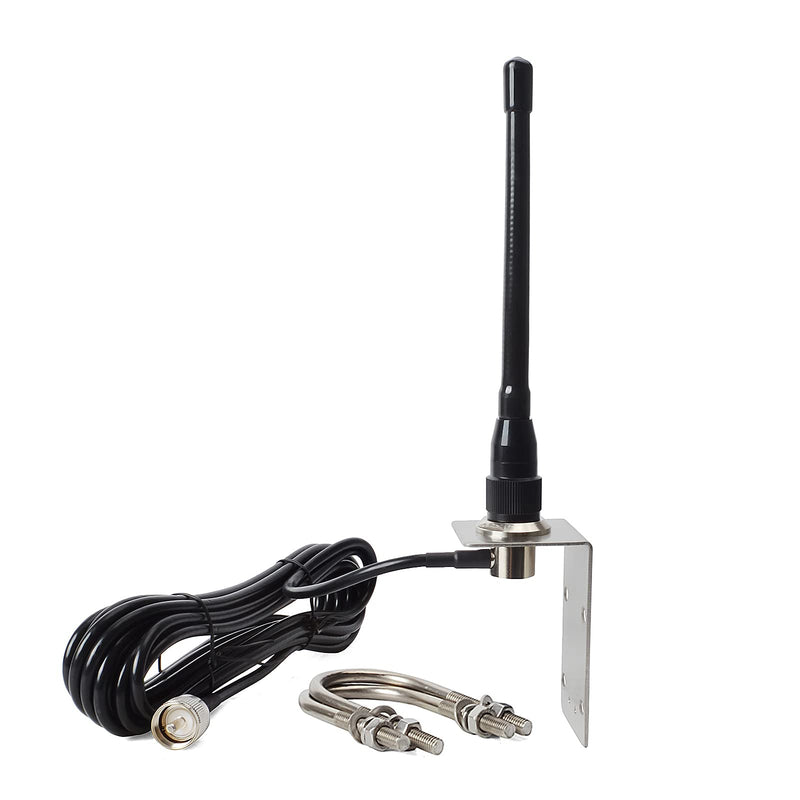  [AUSTRALIA] - HYS VHF Marine Antenna Low-Profile 156-163Mhz Antennas W/16.4ft(5m) RG58 Low Loss Premium Coaxial Cable with PL259