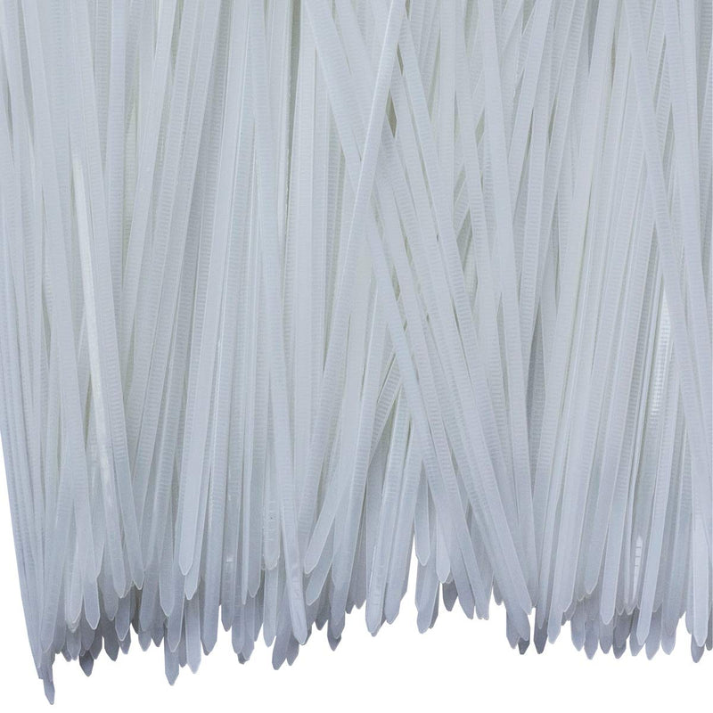  [AUSTRALIA] - 8 Inch Clear Zip Ties, 300pcs Nylon Cable Ties,Heavy Duty Cord Strap WHITE 8 inch / 4x200mm white 300PCS