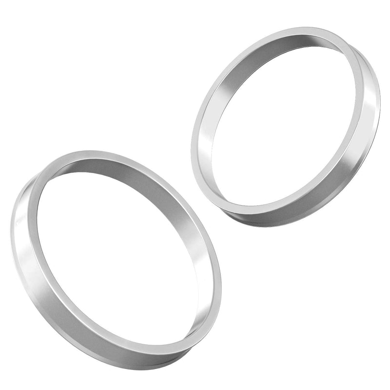  [AUSTRALIA] - Hubcentric Rings (Pack of 4) - 70.1mm ID to 72.6mm OD - Silver Aluminum Hubrings - Only Fits 70.1mm Vehicle Hub and 72.6mm Wheel Centerbore