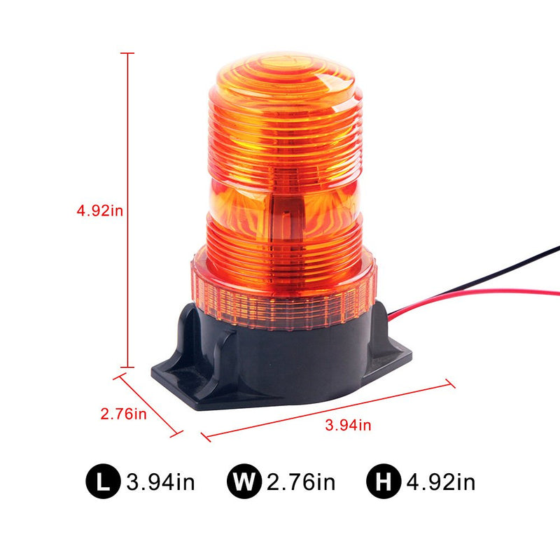  [AUSTRALIA] - GPPOWER 30LEDS Amber Emergency Warning Flashing Safety Strobe Beacon Light for Forklift Truck Tractor Golf Carts UTV Car Bus 9-30V